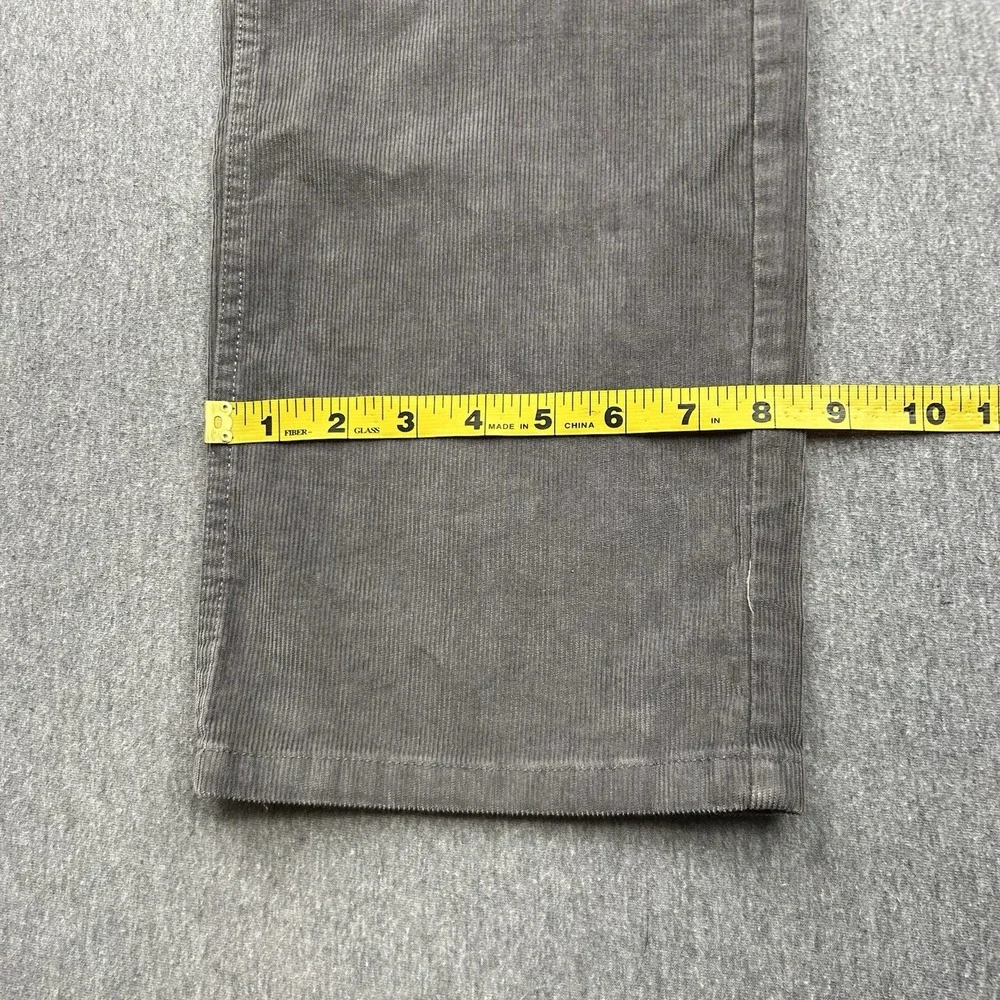 Brooks Brothers Pants Mens 36X30 Gray Corduroy Cotton Flat Front‎
